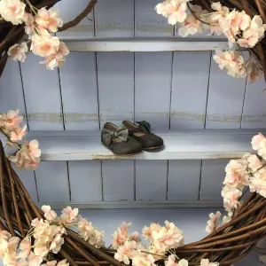 Grey Side Bow Shoes
